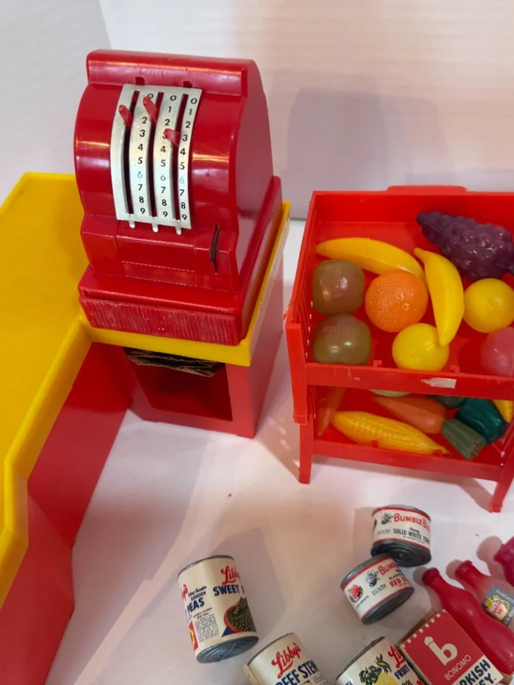 Vintage Amsco Supermarket With Original Box 1965 Shopping Playset W Accessories